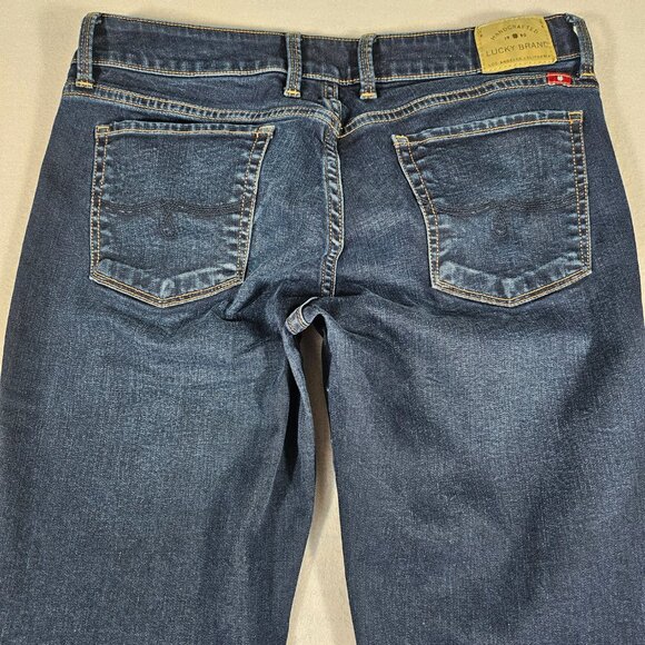 Lucky Brand Jeans Womens 8/29 Long Blue Denim Leyla Skinny Mid Rise - Picture 4 of 13